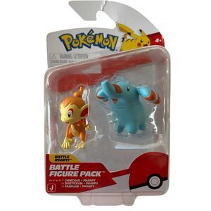 Pokemon Phanpy & Chimchar Battle Figure Pack New Sealed Ages 4+ Collectible Toy